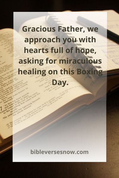 Boxing Day Devotions for a World Free from Sickness