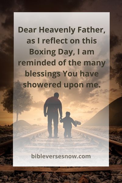 Boxing Day Gratitude Prayer