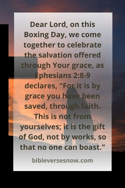 Boxing Day Prayers Rooted in Ephesians 2 8 9