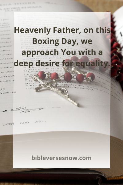 Boxing Day Prayers for Equality