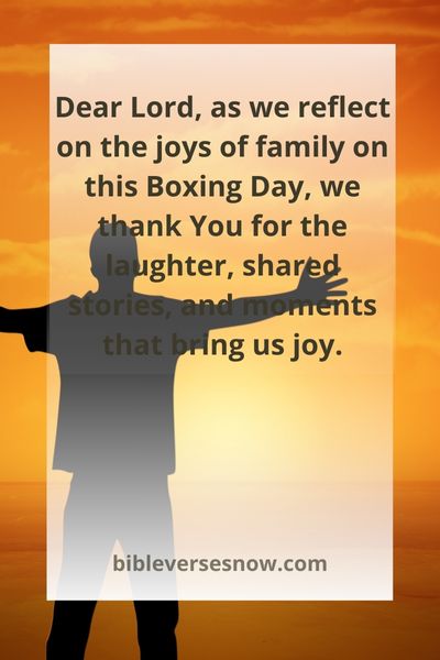 Boxing Day Prayers for Family Joy