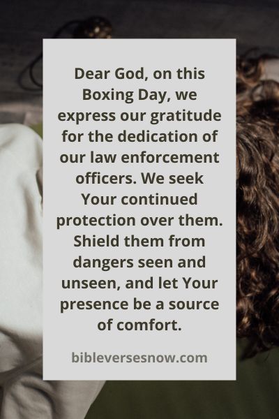 Boxing Day Prayers for Law Enforcement Day Healing Prayers Moments this Boxing Day