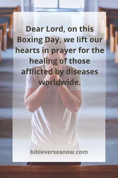 Boxing Day Prayers for a Cure for Diseases