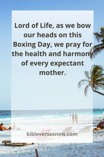Boxing Day Prayers for an Expectant Mother