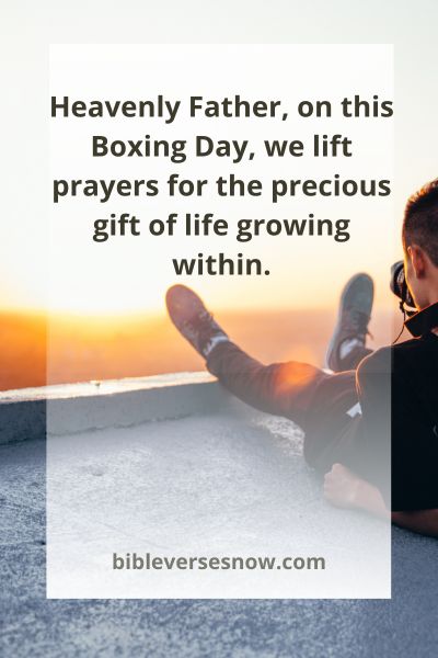 Boxing Day Pregnancy Blessings