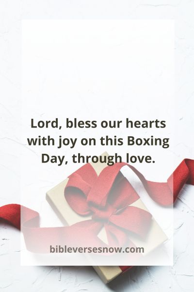 Boxing Day Supplications for Joyful Hearts