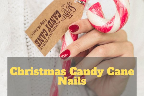 Christmas Candy Cane Nails