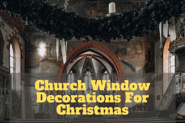 Church Window Decorations For Christmas