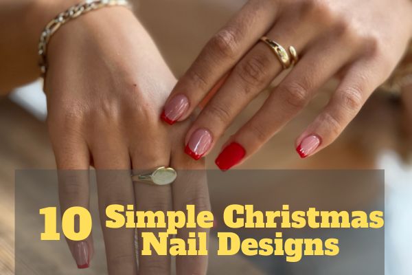 Simple Christmas Nail Designs