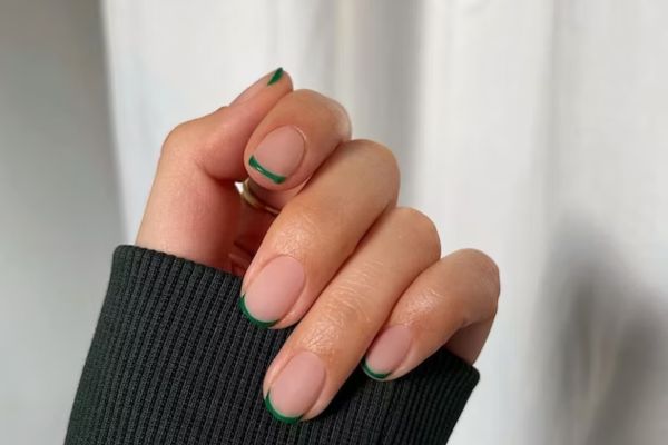 Emerald Micro French Manicure