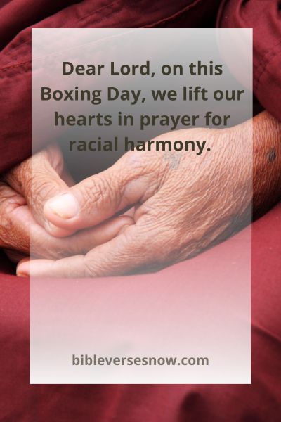 Inspirational Boxing Day Prayers for Racial Harmony