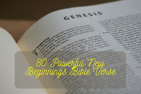 New Beginnings Bible Verse