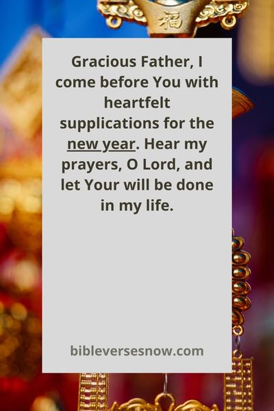 New Year Wishes in Prayer Form