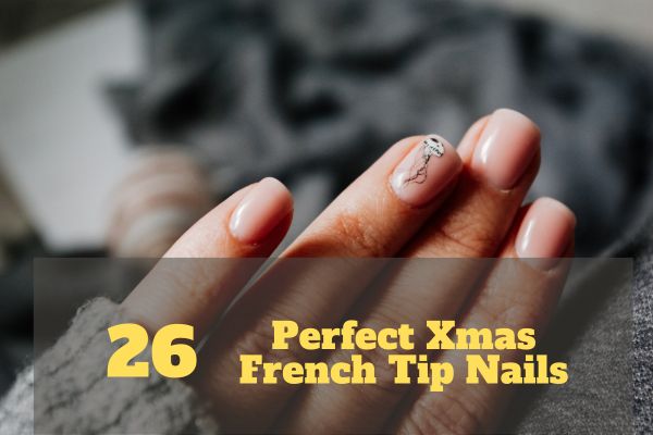 Perfect Xmas French Tip Nails