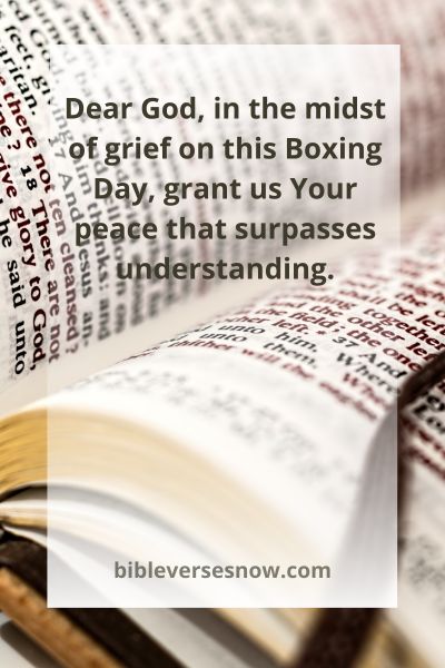 Praying for Peace Amidst Grief on Boxing Day