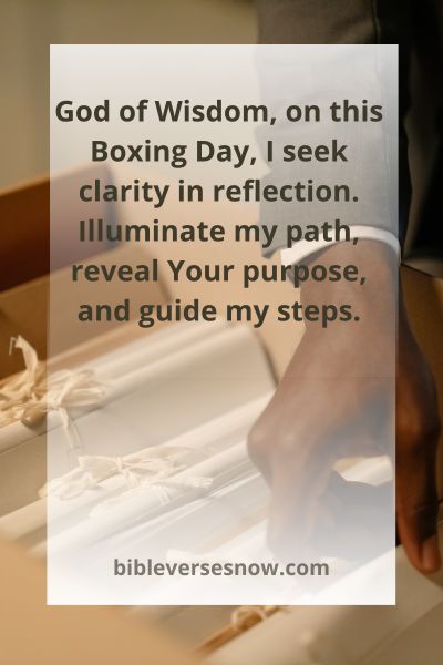 Seeking Clarity Through Boxing Day Reflections