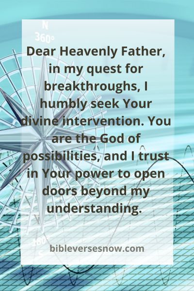 Seeking Divine Intervention in Breakthrough Prayers