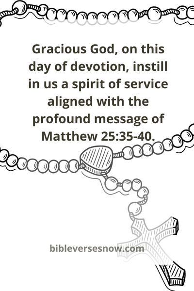 Serving Others in the Spirit of Matthew 25:35-40