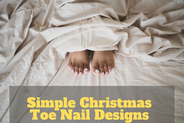 Simple Christmas Toe Nail Designs