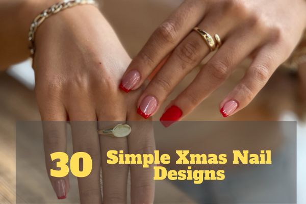 Simple Xmas Nail Designs