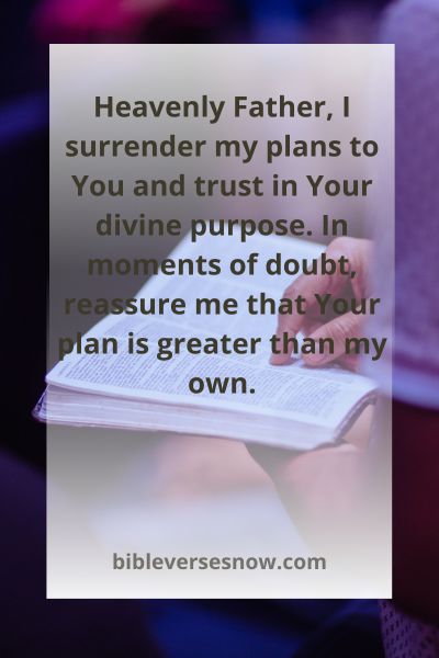 Trusting in God's Plan