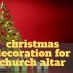 christmas decoration for church altar