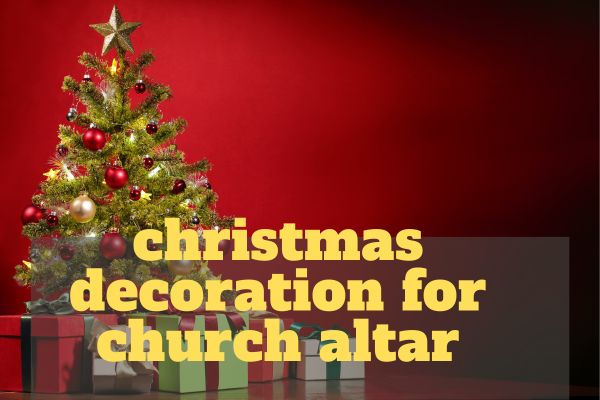 christmas decoration for church altar