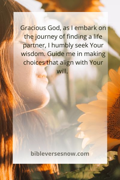 A Heartfelt Plea for God's Wisdom in Choosing a Life Partner