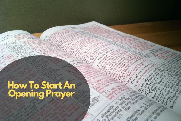 How To Start An Opening Prayer