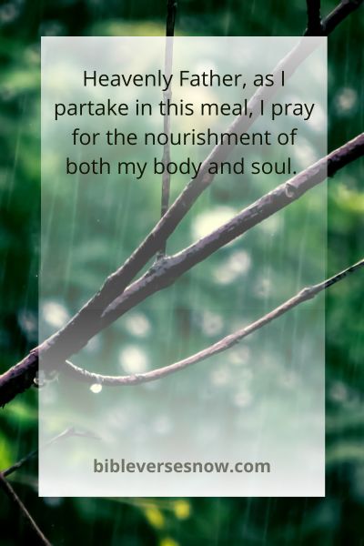 Nourishment of Body and Soul
