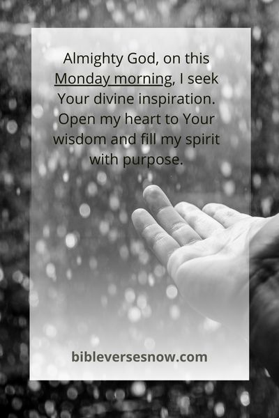 Starting the Week with a Purpose
