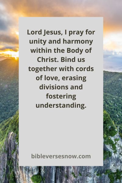 Unity and Harmony in Christs Body