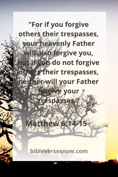 Matthew 6:14-15