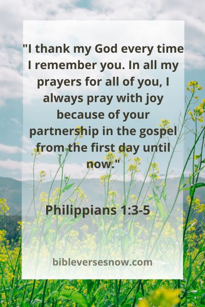 Philippians 1:3-5