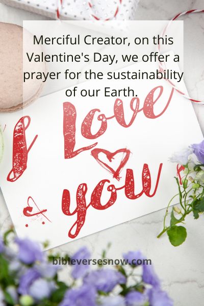 Valentine's Day Prayer for Sustainability