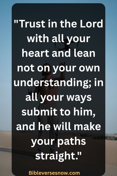 Bible verse above trusting God's plan